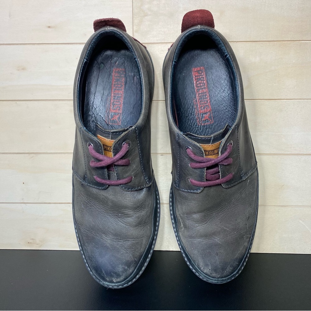 Pikolinos Berna Lace Up Grey Leather Men's Size 8.5 Shoes EU42 - Picture 8 of 11